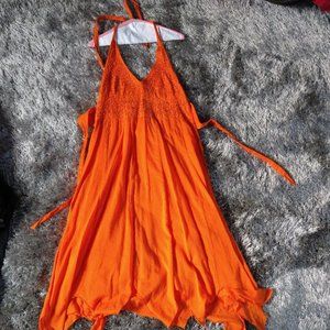 Orange Back Out Blouse